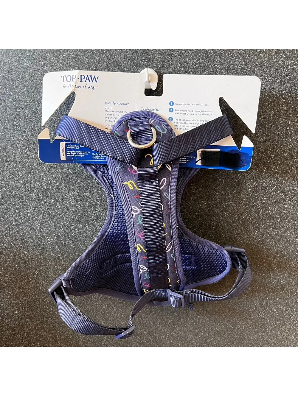 NWT Top Paw (L) Unisex Pocket Handle Dog Puppy Harness Waste Bag Dispenser New